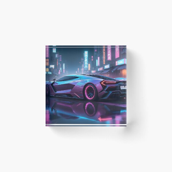Aperçu de l'œuvre Hypervoiture cyberpunk créée et vendue par papi1998.
