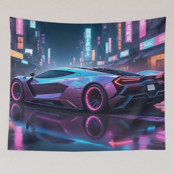 Aperçu de l'œuvre Hypervoiture cyberpunk créée et vendue par papi1998.