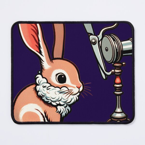 Item preview, a cheerful rabbit at the hairdresser's designed and sold by Kinia1982.
