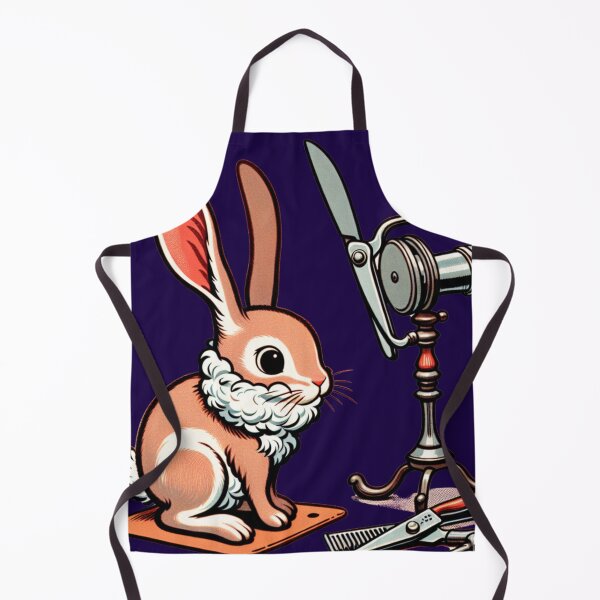 Item preview, a cheerful rabbit at the hairdresser's designed and sold by Kinia1982.