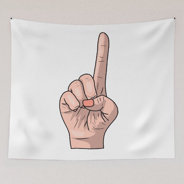 Item preview, Index Finger Pointing Up designed and sold by GrizzlyCollective.