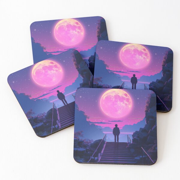 Item preview, Silhouette Under Pink Moon designed and sold by RGShirtWorks.