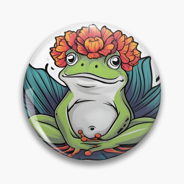 Item preview, Cool Flower-Crowned Frog Butt designed and sold by DIUMERI.