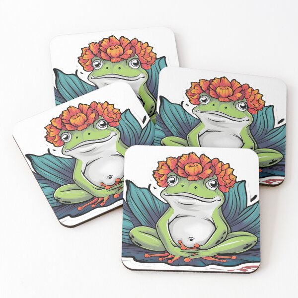 Item preview, Cool Flower-Crowned Frog Butt designed and sold by DIUMERI.