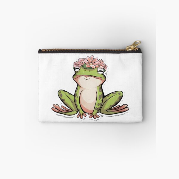Item preview, Cool Flower-Crowned Frog Butt Sticker designed and sold by DIUMERI.