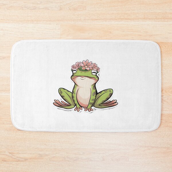 Item preview, Cool Flower-Crowned Frog Butt Sticker designed and sold by DIUMERI.