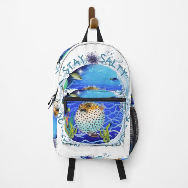 Item preview, Ocean lover Stay salty, puffer fish designed and sold by GabiVitryArt.