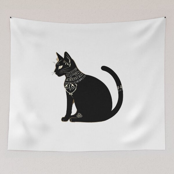 Item preview, Black Cat on White designed and sold by DevemDavam.
