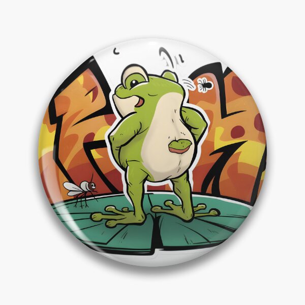 Item preview, Cool Frog Butt and Fly Sticker designed and sold by DIUMERI.