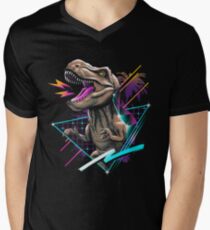 Rad T-Rex Men's V-Neck T-Shirt