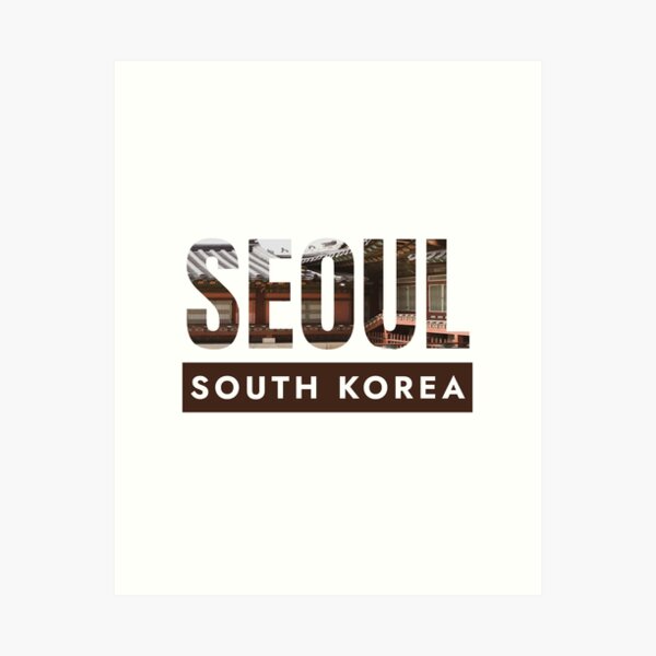 Artikel-Vorschau von Textmaskendesign mit Stadtbild von Seoul – ikonische Skyline-Kunst aus Südkorea, designt und verkauft von thetypes.