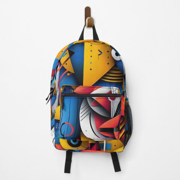 Item preview, Abstract Geometric Pattern in Blue, Red, and Yellow designed and sold by RGShirtWorks.