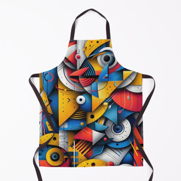 Item preview, Abstract Geometric Pattern in Blue, Red, and Yellow designed and sold by ML-Media.