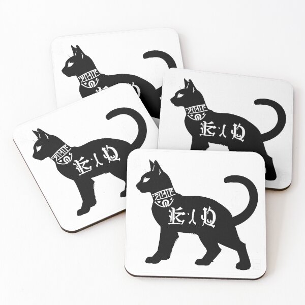 Item preview, Black Cat with Calligraphy II designed and sold by DevemDavam.