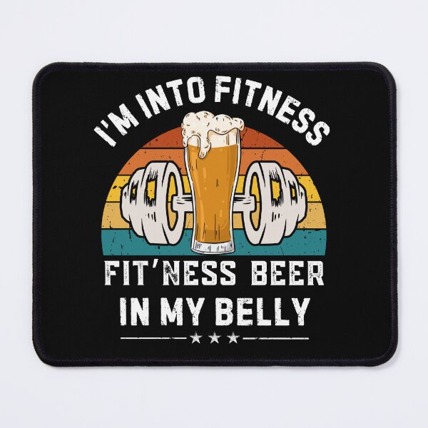 Item preview, Vintage I'm In To Fitness Fit'ness Beer In My Belly designed and sold by thebest-2studio.