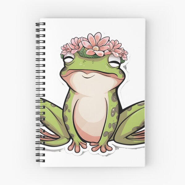 Item preview, Cool Flower-Crowned Frog Butt Sticker designed and sold by DIUMERI.