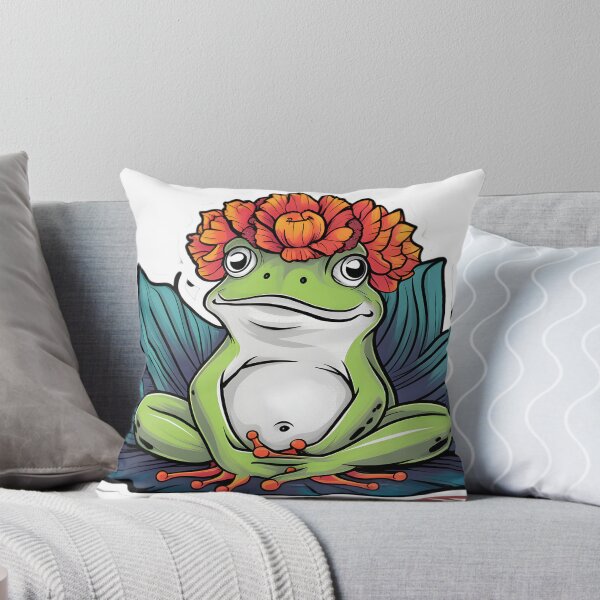 Item preview, Cool Flower-Crowned Frog Butt designed and sold by DIUMERI.