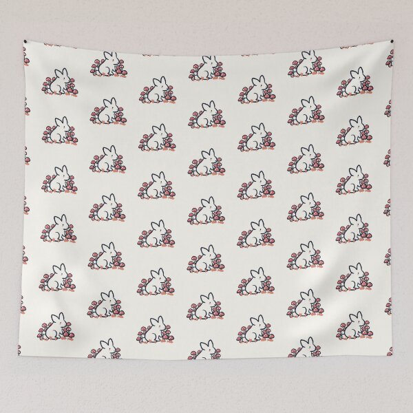 Item preview, Cute Bunny and mushrooms  designed and sold by Artofmayara.