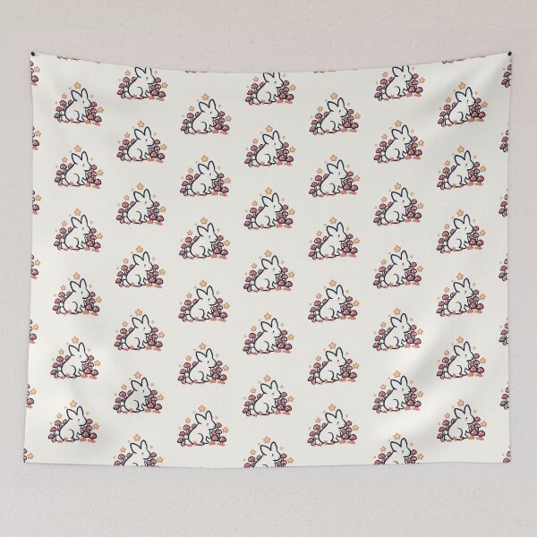 Item preview, Bunny and mushrooms  designed and sold by Artofmayara.