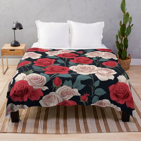 Item preview, Crimson and Cream Rose Harmony designed and sold by Thai Vibe Studio.