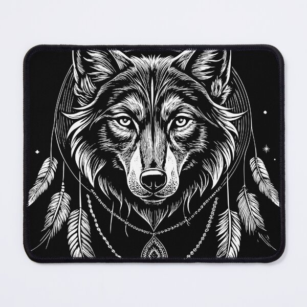Item preview, Cool Wolf and Dreamcatcher Sticker designed and sold by DIUMERI.