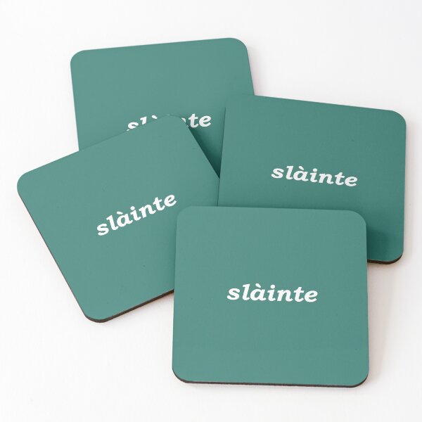 Item preview, Sláinte in emerald green - it translates as "health" in both Scottish and Irish Gaelic. It is typically said like cheers as a drinking toast designed and sold by Mamaidh Made.