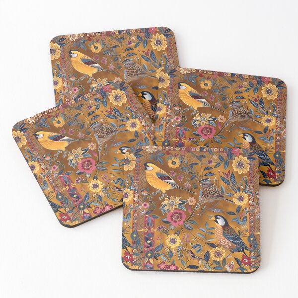 Item preview, Finches and flowers designed and sold by oilidesing.