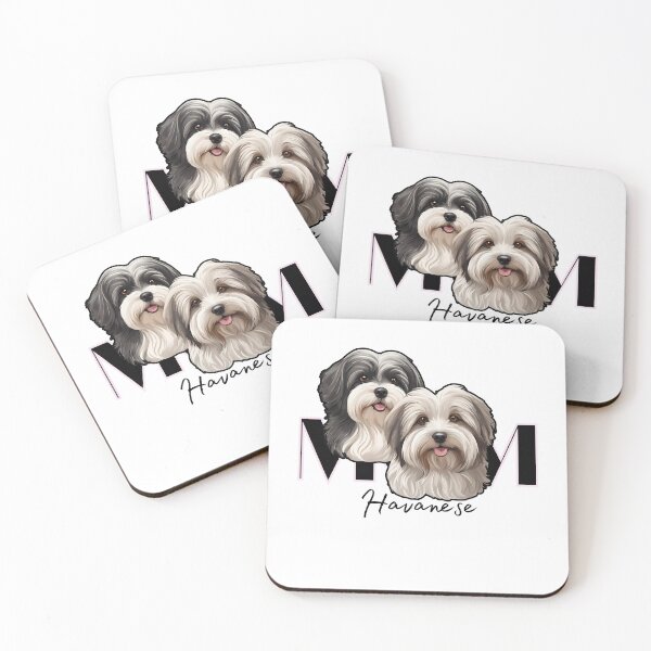 Item preview, Minimalistic Aesthetic Dog Mom of two Havanese Dog  designed and sold by GoodyPaws.