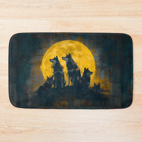 Item preview, Enchanting Wolves Under Full Moon designed and sold by CreativeGarage.