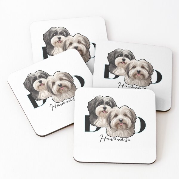 Item preview, Minimalistic Aesthetic Dog Dad of two Havanese Dog  designed and sold by GoodyPaws.