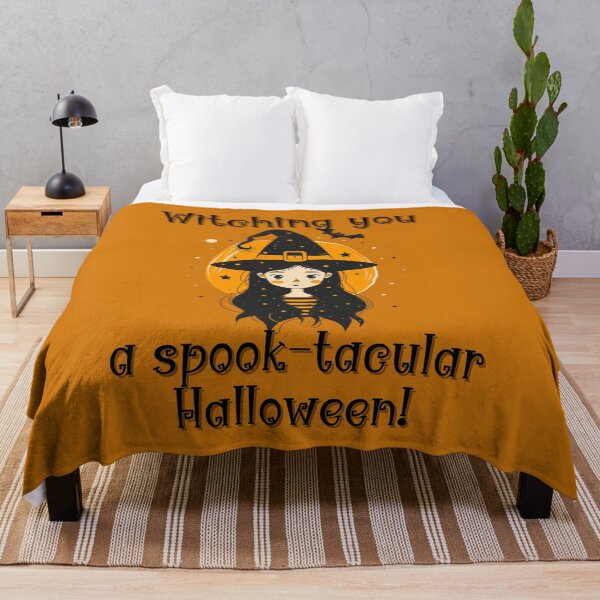 Item preview, Witching you a spook-tacular Halloween! designed and sold by QueerPenguin.