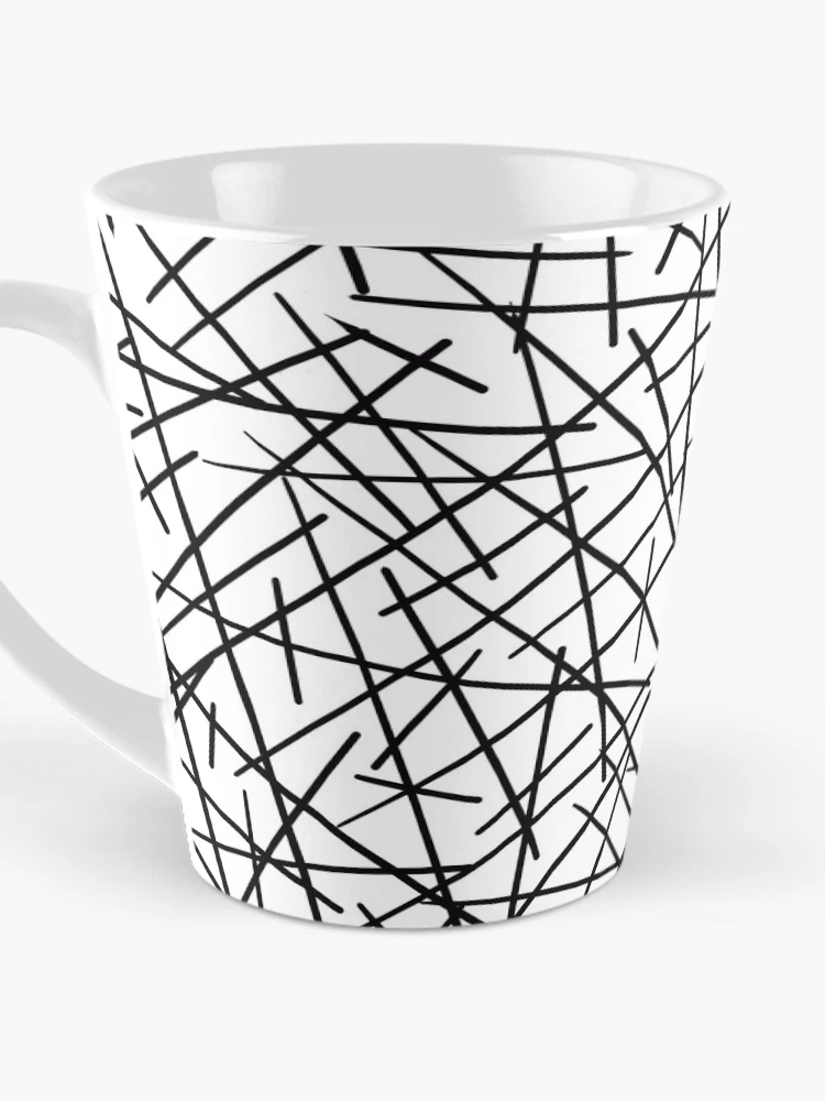Thumbnail 3 of 4, Coffee Mug, Random Stick Line Pattern designed and sold by AriLady.
