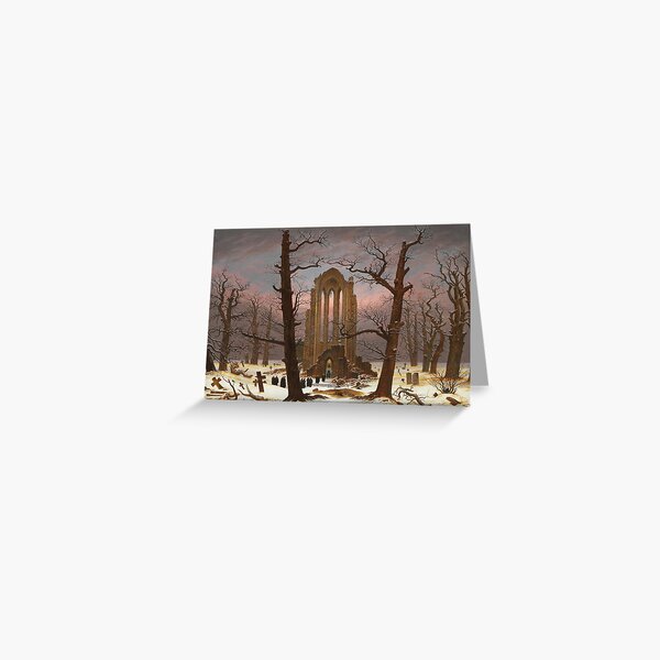 Item preview, Monastery Graveyard under Snow by Caspar David Friedrich designed and sold by Beltschazar.