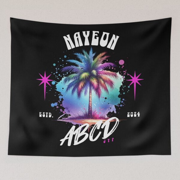 Artikelvorschau, Nayeon ABCD zweimal einmal Typografie Text Morcaworks entworfen und verkauft von Morcawork.