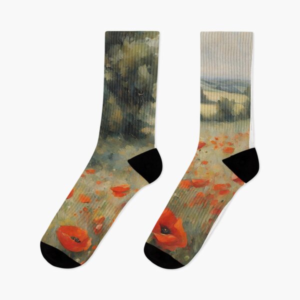 Item preview, Poppy Field Painting designed and sold by FarmOfCuties.