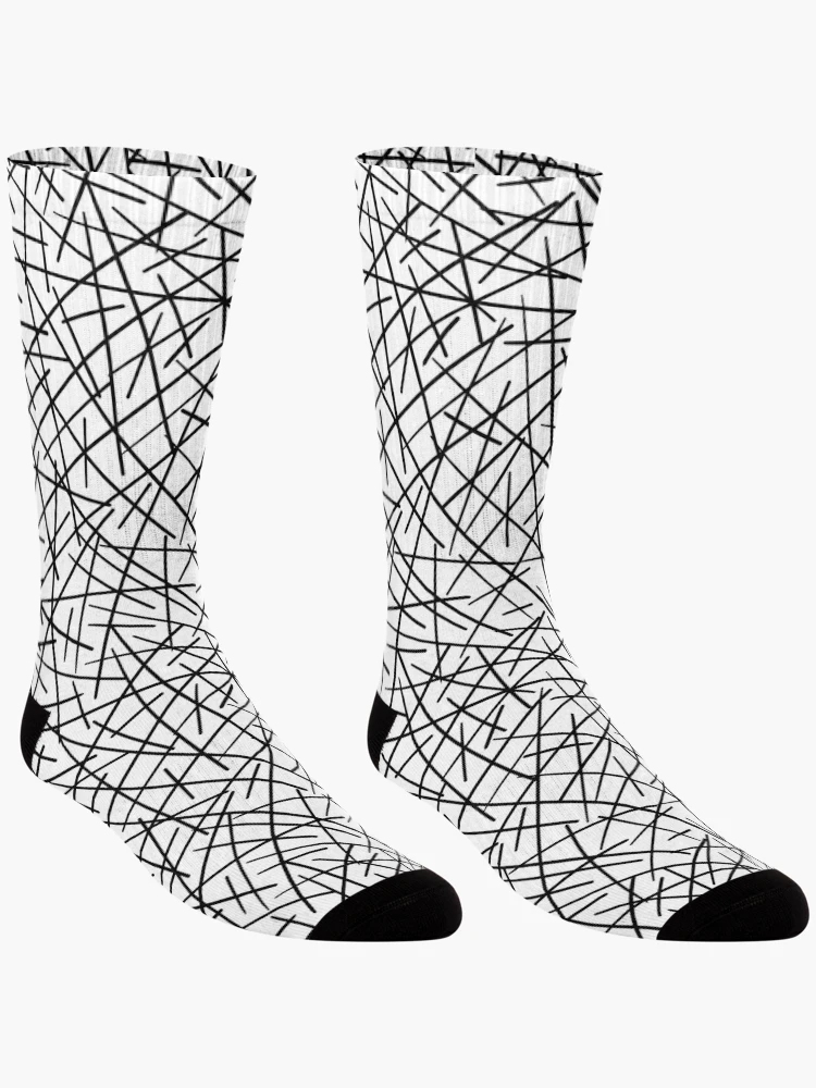 Thumbnail 3 of 5, Socks, Random Stick Line Pattern designed and sold by AriLady.