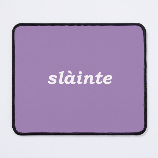 Item preview, Sláinte in indigo pastel - it translates as "health" in both Scottish and Irish Gaelic. It is typically said like cheers as a drinking toast designed and sold by Mamaidh Made.