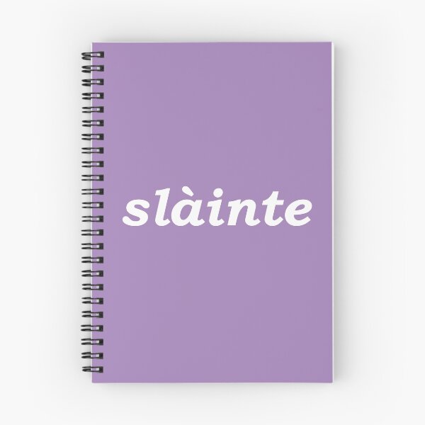 Item preview,  Sláinte in indigo pastel - it translates as "health" in both Scottish and Irish Gaelic. It is typically said like cheers as a drinking toast designed and sold by Mamaidh Made.
