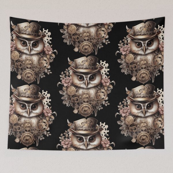 Artikelvorschau, Steampunk-Eule - Steampunk-Kunst entworfen und verkauft von Chaotic Joy.