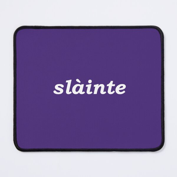Item preview, Sláinte in indigo - it translates as "health" in both Scottish and Irish Gaelic. It is typically said like cheers as a drinking toast designed and sold by Mamaidh Made.