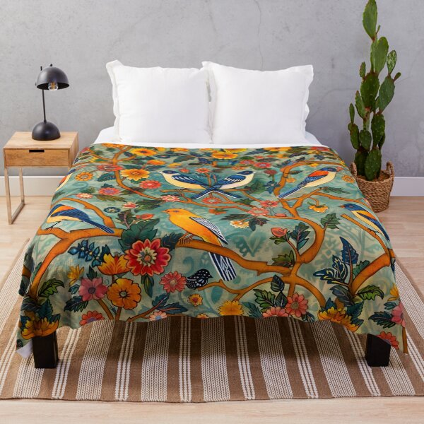Item preview, finches and flowers designed and sold by oilidesing.