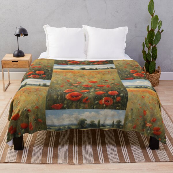 Item preview, Poppy Flowers, Poppies Flower Field designed and sold by FarmOfCuties.