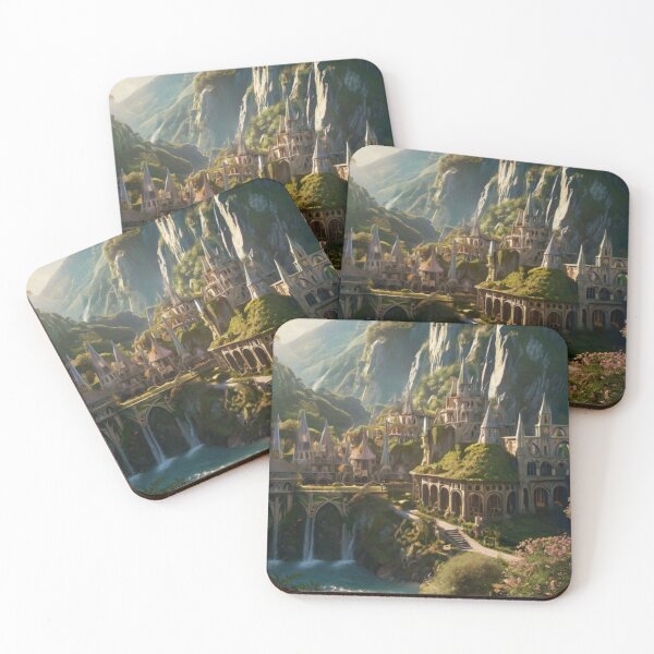 Item preview, Hidden City of the Enchanted Falls designed and sold by BlareBlare.