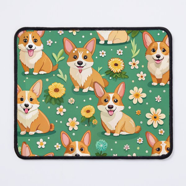 Item preview, Blooming with Corgis designed and sold by ArtyChoc.