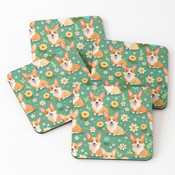 Item preview, Blooming with Corgis designed and sold by ArtyChoc.