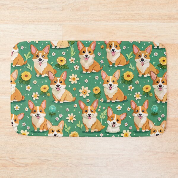 Item preview, Blooming with Corgis designed and sold by ArtyChoc.