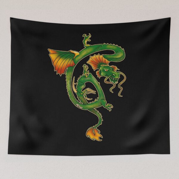 Item preview, Gaby's Dragon Tattoo - dark background designed and sold by Themys24.