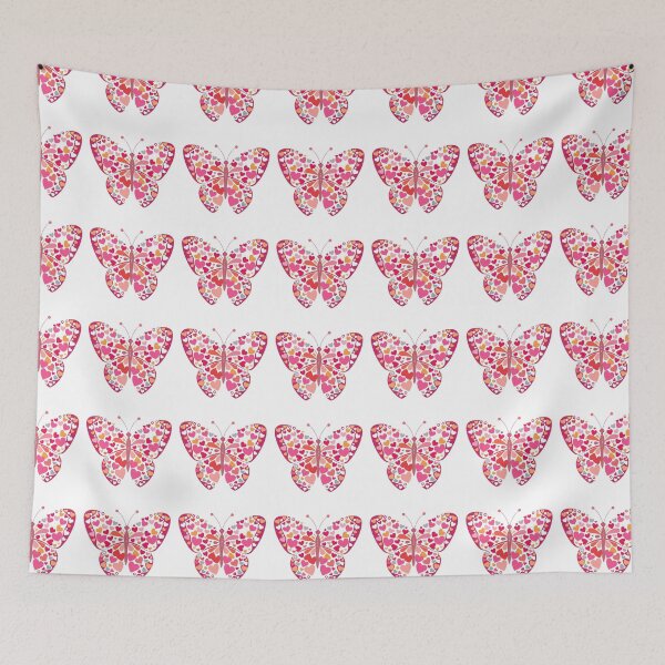 Item preview, butterfly design made of small hearts designed and sold by etudesing.