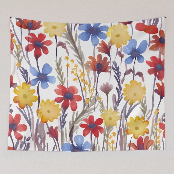 Item preview, Nature's vibrant palette flower meadow designed and sold by Zbigniew  Skrodzki.