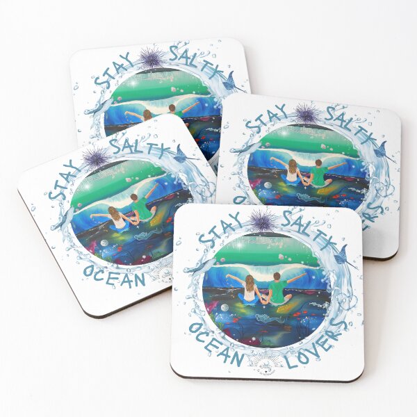 Item preview, Ocean lovers, couple in front of a wave designed and sold by GabiVitryArt.
